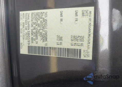 2015 Nissan Altima 2.5 Sl из США, поврежденный, VIN 1N4AL3AP8FN380599